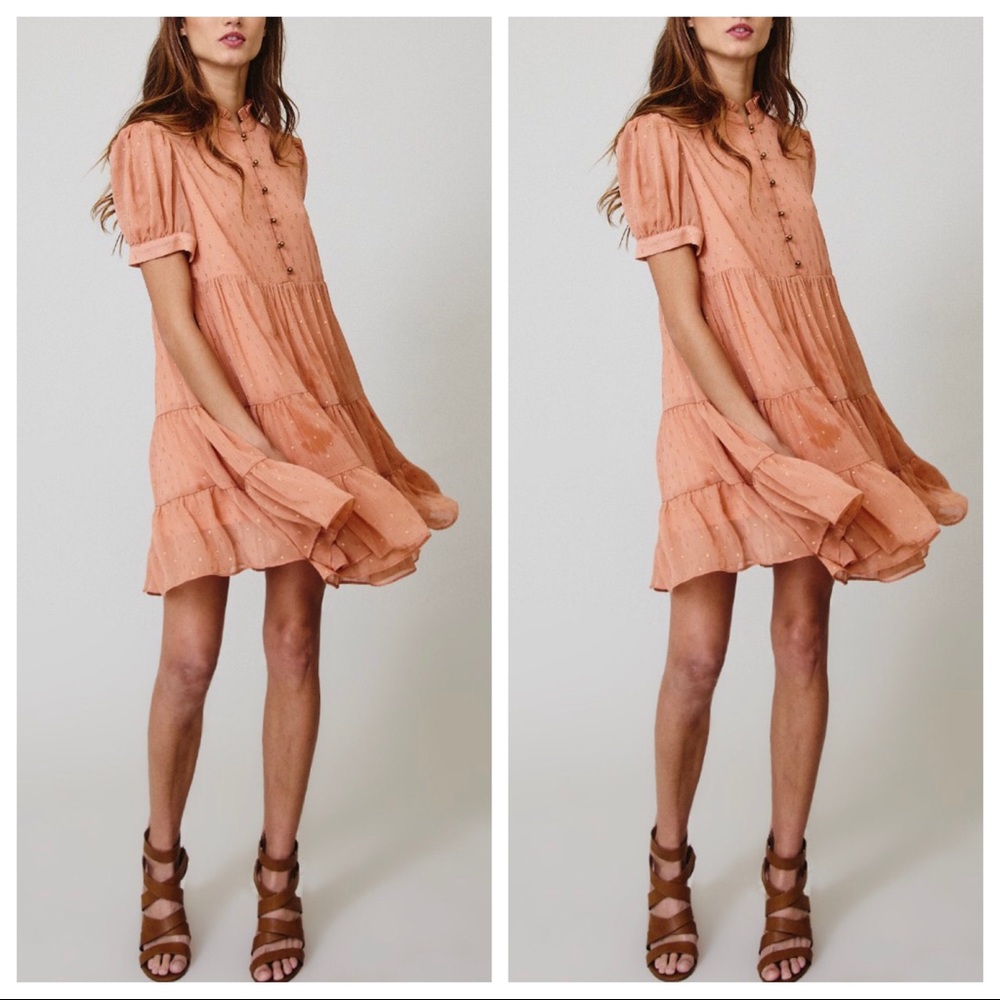 Fabulous Lurex Jacquard Swiss Dot Dress - Picture 4 of 4